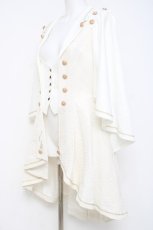 画像2: Silent Mars / 堕月法則 ケープ付きベスト M 白 Y-26-04-27-122-LO-JA-SZ-ZY (2)