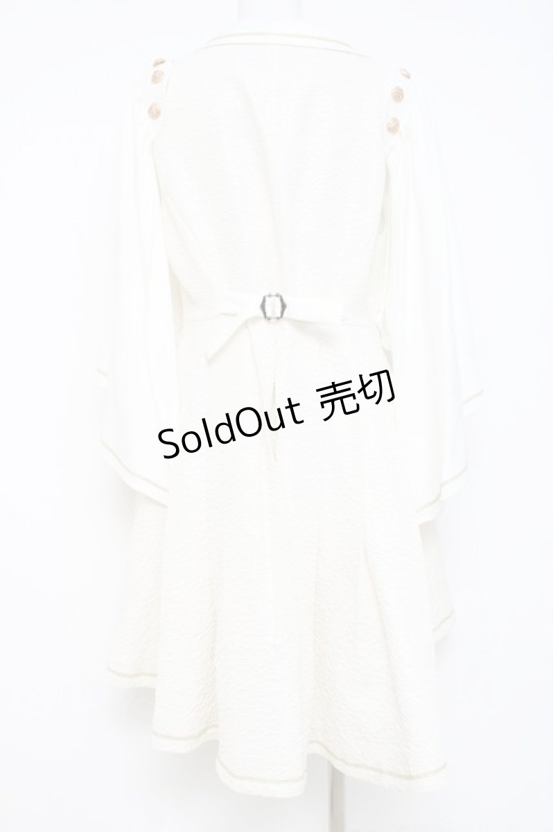 画像3: Silent Mars / 堕月法則 ケープ付きベスト M 白 Y-26-04-27-122-LO-JA-SZ-ZY (3)