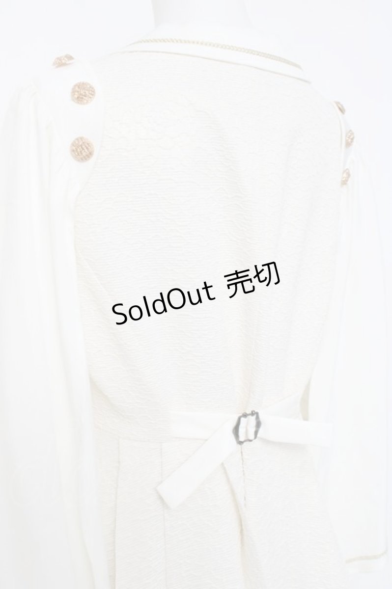 画像4: Silent Mars / 堕月法則 ケープ付きベスト M 白 Y-26-04-27-122-LO-JA-SZ-ZY (4)