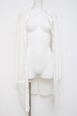 画像1: axes femme / フード付UVカットロングカーディガン  白 Y-26-04-27-123-AX-TO-SZ-ZY (1)