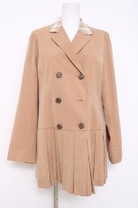 画像1: axes femme POETIQUE / ポイントチェックダブル釦ジャケット  ベージュ Y-26-04-27-125-AX-JA-SZ-ZY (1)