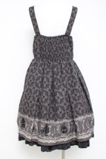 画像2: axes femme / ダークオーナメント柄ワンピース  グレー Y-26-04-27-127-AX-OP-SZ-ZY (2)