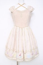 画像1: Secret Honey / オーナメントクリスマスワンピース(ディズニープリンセスVer.)  ベージュ Y-26-04-27-131-CA-OP-SZ-ZY (1)