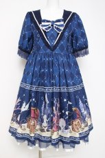 画像1: axes femme kawaii / マーメイドメルヘンワンピース  紺 Y-26-04-27-132-AX-OP-SZ-ZY (1)