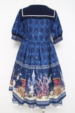 画像2: axes femme kawaii / マーメイドメルヘンワンピース  紺 Y-26-04-27-132-AX-OP-SZ-ZY (2)