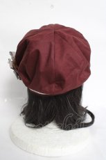 画像3: axes femme / レース配色キャスケット  ワイン Y-26-04-27-015-AX-AC-SZ-ZY (3)