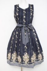 画像1: axes femme / 花柄パネルワンピース  紺 Y-26-04-27-135-AX-OP-SZ-ZY (1)