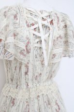 画像3: axes femme / 花ストライプ柄チュールワンピース  生成り Y-26-04-27-136-AX-OP-SZ-ZY (3)