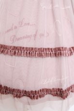 画像4: LIZ LISA / メッセージチュールワンピース  ピンク Y-26-04-27-138-LO-OP-SZ-ZY (4)