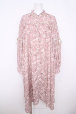 画像1: axes femme / 小花柄シャツワンピ M ピンク Y-26-04-27-143-AX-OP-SZ-ZY (1)