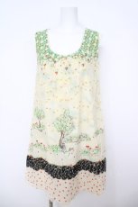 画像1: Cherir la femme / いちごとカブのリバーワンピース M 生成り Y-26-04-27-145-LO-OP-SZ-ZY (1)