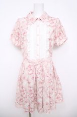 画像1: LIZ　LISA / チェック額縁花柄ワンピース 0 ピンク Y-26-04-27-147-LO-OP-SZ-ZY (1)