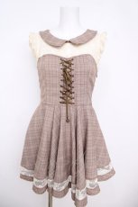 画像1: LIZ LISA / グレンチェックワンピース 0 ブラウン Y-26-04-27-149-LO-OP-SZ-ZY (1)