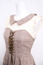 画像3: LIZ LISA / グレンチェックワンピース 0 ブラウン Y-26-04-27-149-LO-OP-SZ-ZY (3)