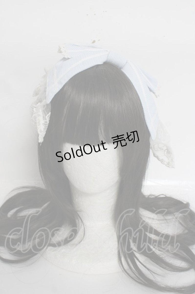 画像2: BABY, THE STARS SHINE BRIGHT / セーラーリボンカチューシャ  サックス Y-26-04-27-017-BA-AC-SZ-ZY (2)