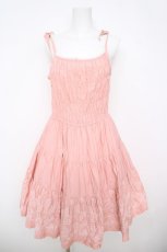 画像1: Emily Temple cute / 裾バラ刺繍キャミワンピース  ピンク Y-26-04-27-155-ET-OP-SZ-ZY (1)