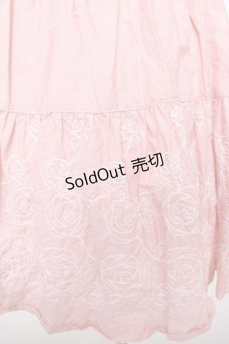 画像3: Emily Temple cute / 裾バラ刺繍キャミワンピース  ピンク Y-26-04-27-155-ET-OP-SZ-ZY (3)