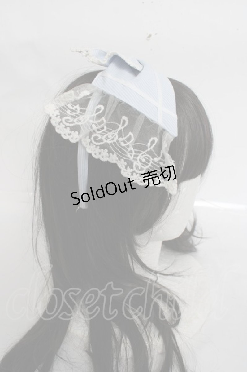 画像4: BABY, THE STARS SHINE BRIGHT / セーラーリボンカチューシャ  サックス Y-26-04-27-017-BA-AC-SZ-ZY (4)