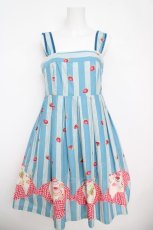 画像1: Shirley Temple / ティーパーティーノースリーブワンピース  ブルー Y-26-04-27-158-ET-OP-SZ-ZY (1)