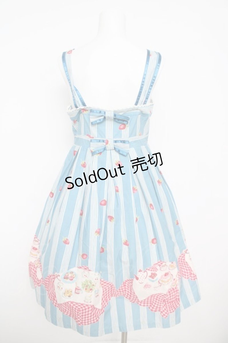 画像2: Shirley Temple / ティーパーティーノースリーブワンピース  ブルー Y-26-04-27-158-ET-OP-SZ-ZY (2)