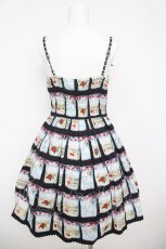 画像2: Emily Temple cute / ジャム瓶ノースリーブワンピース  黒 Y-26-04-27-160-ET-OP-SZ-ZY (2)