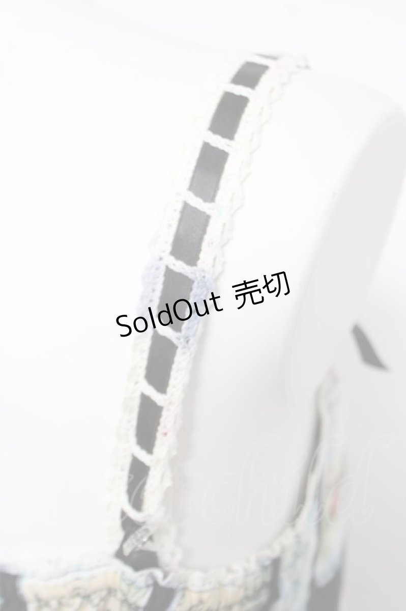 画像4: Emily Temple cute / ジャム瓶ノースリーブワンピース  黒 Y-26-04-27-160-ET-OP-SZ-ZY (4)