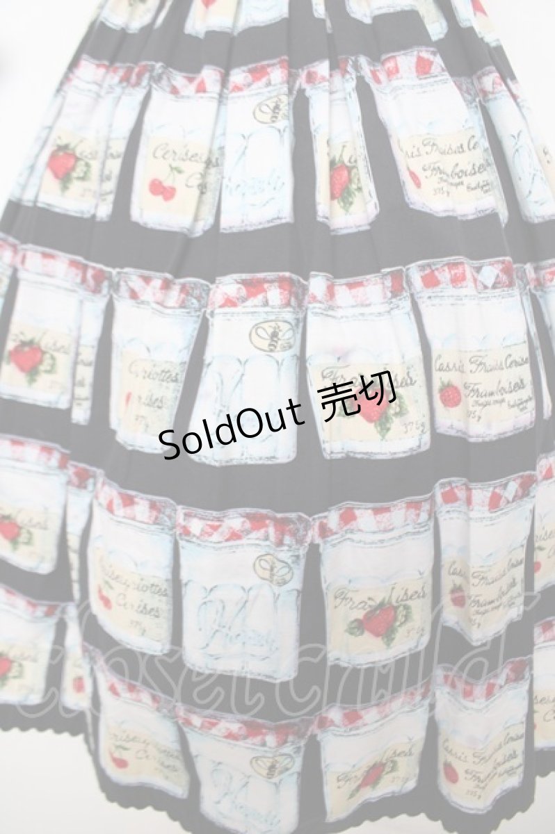 画像5: Emily Temple cute / ジャム瓶ノースリーブワンピース  黒 Y-26-04-27-160-ET-OP-SZ-ZY (5)