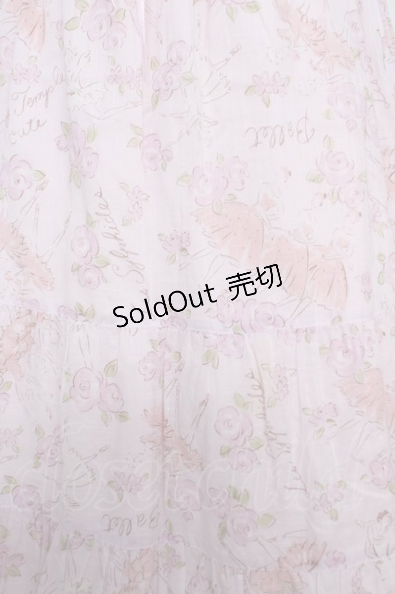 画像3: Emily Temple cute / バレリーナローズノースリーブワンピース  ピンク Y-26-04-27-161-ET-OP-SZ-ZY (3)