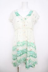 画像1: Franche Lippee / しろつめくさ半袖ワンピース M オフシロ Y-26-04-27-164-LO-OP-SZ-ZY (1)