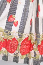 画像5: Emily Temple cute / ストライプいちごノースリーブワンピース 150 オフ×黒 Y-26-04-27-166-ET-OP-SZ-ZY (5)