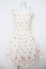 画像1: Emily Temple cute / ローズプリントシャーリングワンピース  アイボリー Y-26-04-27-169-ET-OP-SZ-ZY (1)