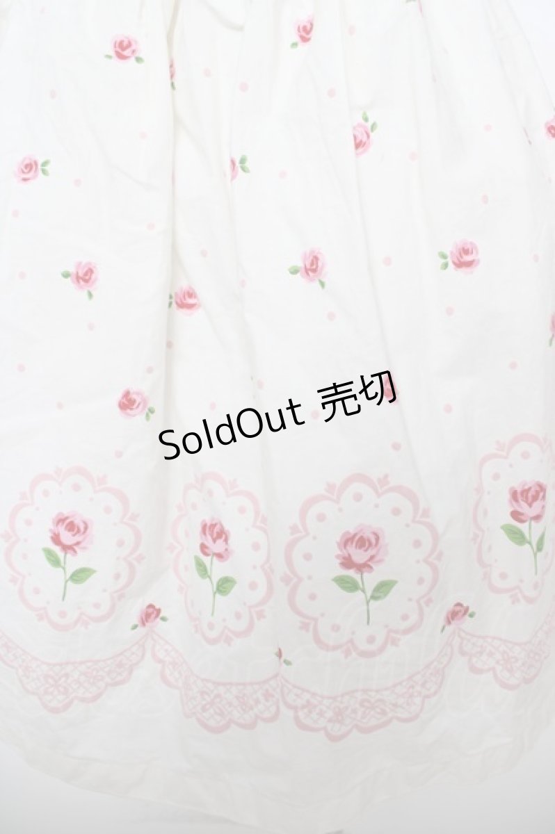 画像3: Emily Temple cute / ローズプリントシャーリングワンピース  アイボリー Y-26-04-27-169-ET-OP-SZ-ZY (3)