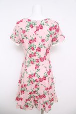 画像2: Emily Temple cute / バラ×格子ワンピース  ピンク Y-26-04-27-172-ET-OP-SZ-ZY (2)