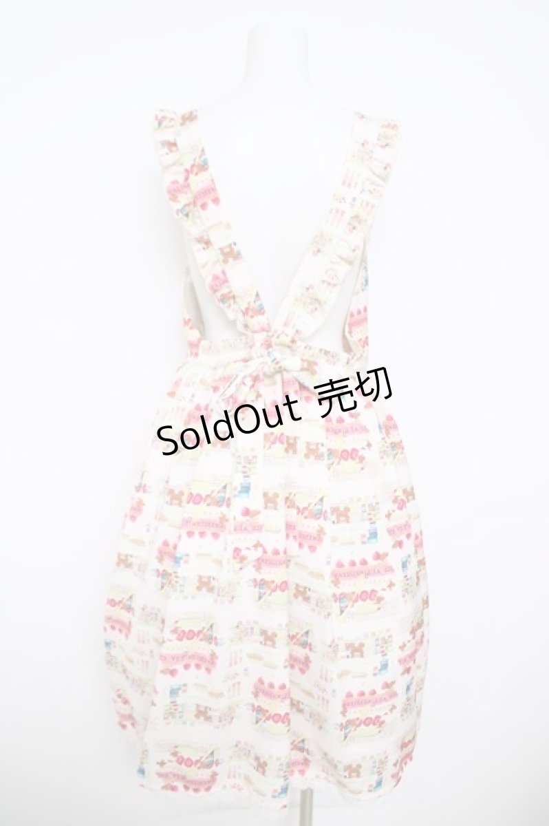 画像2: axes femme / クマの学校ジャンパースカート  ピンク Y-26-04-27-173-AX-OP-SZ-ZY (2)