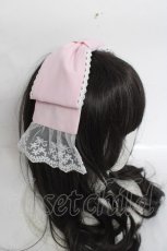 画像2: Chalmiere / リボンカチューシャ  ピンク Y-26-04-27-019-LO-AC-SZ-ZY (2)