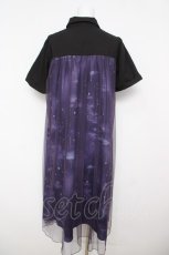 画像2: axes femme / エトワール柄チュール重ねワンピース  パープル Y-26-04-27-176-AX-OP-SZ-ZY (2)