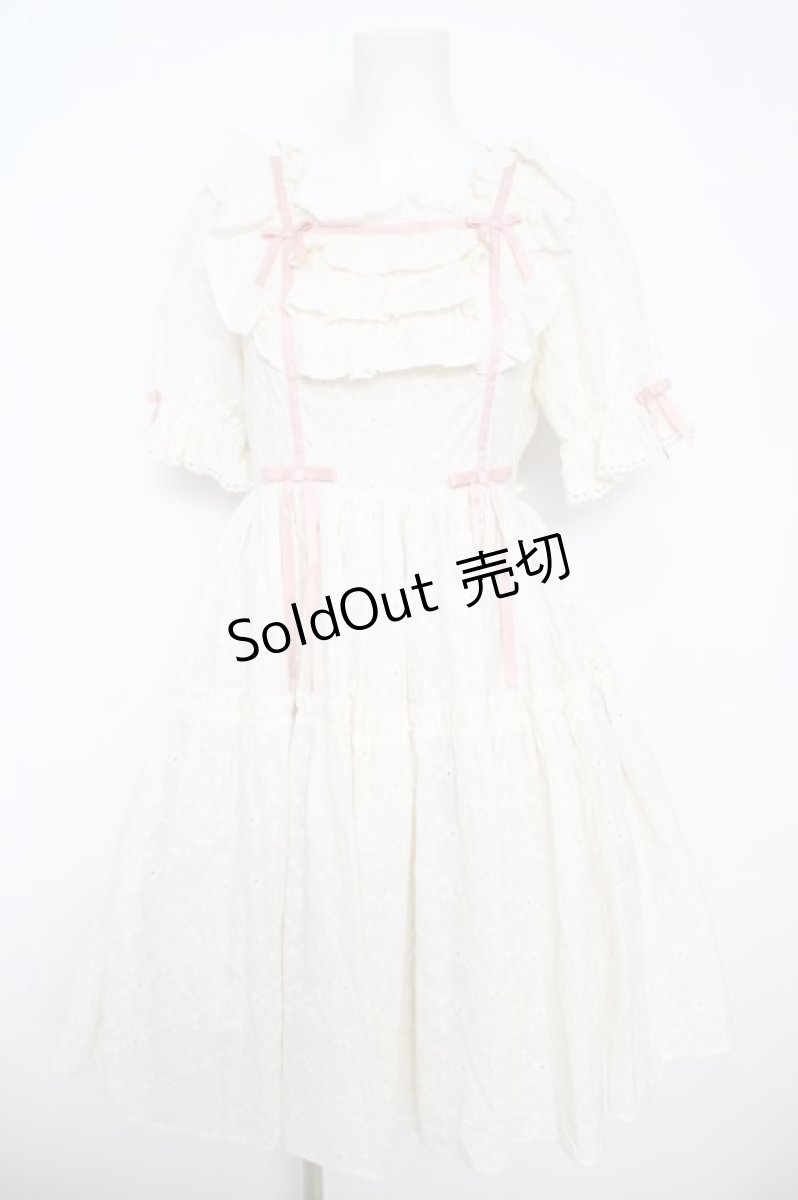 画像1: axes femme kawaii / コットンレースワンピース M 生成り Y-26-04-27-178-AX-OP-SZ-ZS (1)