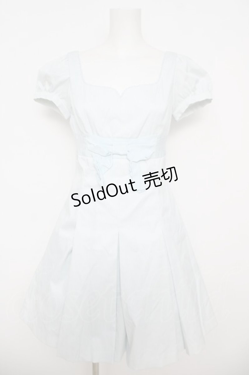 画像1: JESUS DIAMANTE / 小悪魔ワンピース 42 ストライプ/サックス Y-26-04-27-180-JE-OP-SZ-ZY (1)