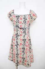 画像1: Emily Temple cute / バラ＆ドットリボンワンピース  オフ白 Y-26-04-27-182-ET-OP-SZ-ZY (1)