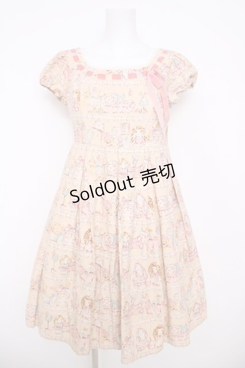 画像1: Emily Temple cute / ドールハウスワンピース  オフ白 Y-26-04-27-185-ET-OP-SZ-ZY (1)