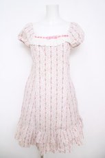 画像1: Emily Temple cute / ローズ×ストライプワンピース  ピンク Y-26-04-27-186-ET-OP-SZ-ZY (1)