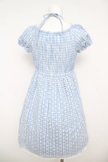 画像2: Emily Temple cute / ギンガム柄カットワークワンピース  サックス Y-26-04-27-188-ET-OP-SZ-ZY (2)