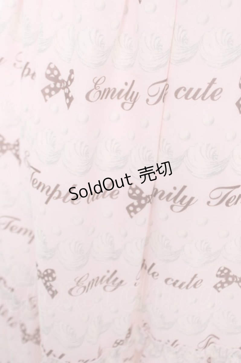 画像3: Emily Temple cute / ジョーゼットロゴ＆クリームワンピース  ピンク Y-26-04-27-190-ET-OP-SZ-ZY (3)