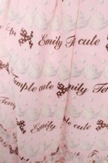 画像3: Emily Temple cute / ジョーゼットロゴ＆クリームワンピース  ピンク Y-26-04-27-190-ET-OP-SZ-ZY (3)