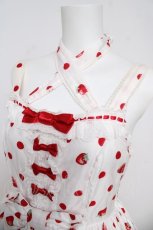 画像3: Angelic Pretty / Milky Berryホルターネックジャンパースカート  オフ Y-26-04-27-193-AP-OP-SZ-ZY (3)