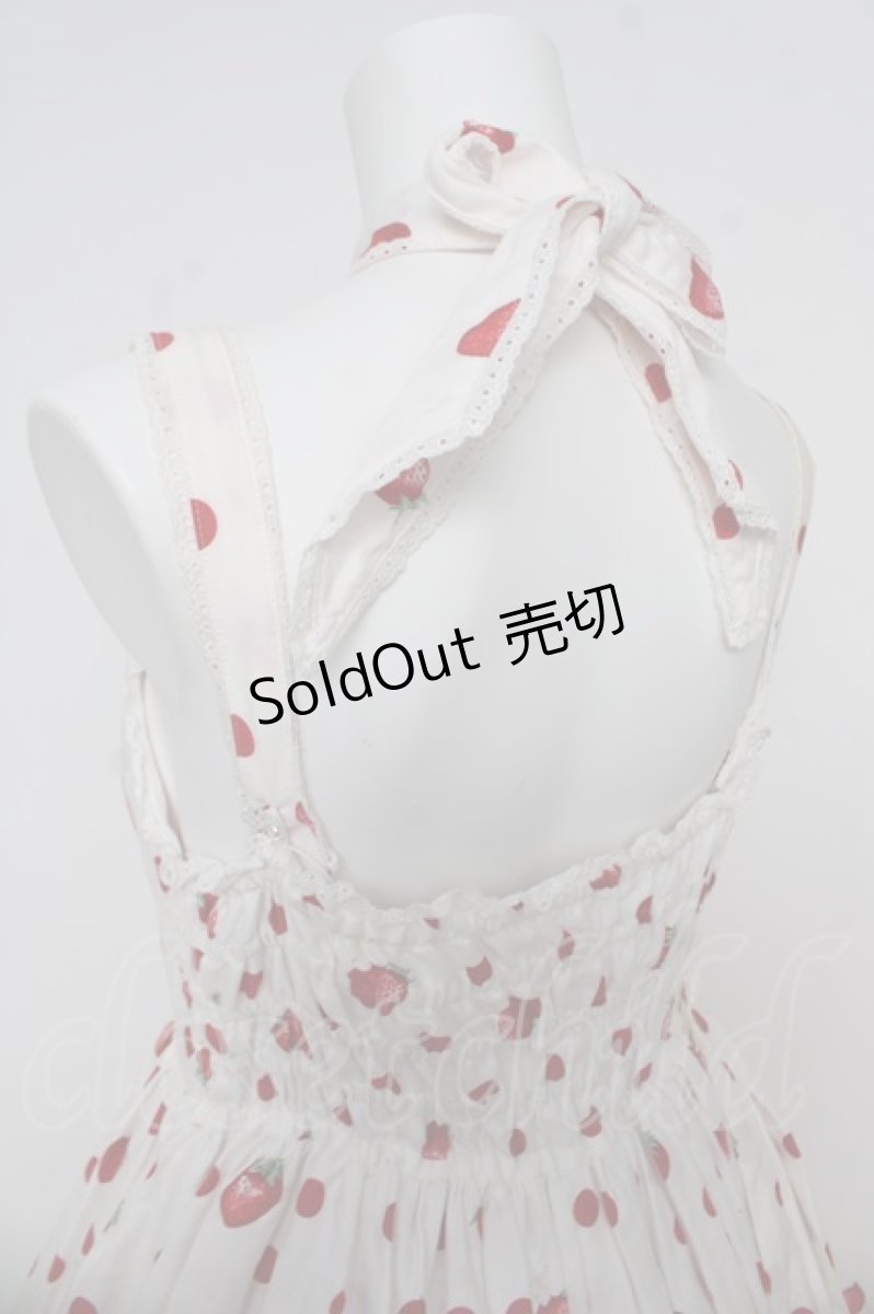 画像5: Angelic Pretty / Milky Berryホルターネックジャンパースカート  オフ Y-26-04-27-193-AP-OP-SZ-ZY (5)