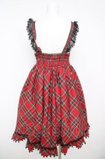 画像2: Doll Paradise / うさぎ×チェックジャンパースカート M 赤 Y-26-04-27-194-LO-OP-SZ-ZY (2)