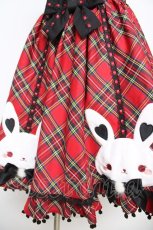 画像4: Doll Paradise / うさぎ×チェックジャンパースカート M 赤 Y-26-04-27-194-LO-OP-SZ-ZY (4)