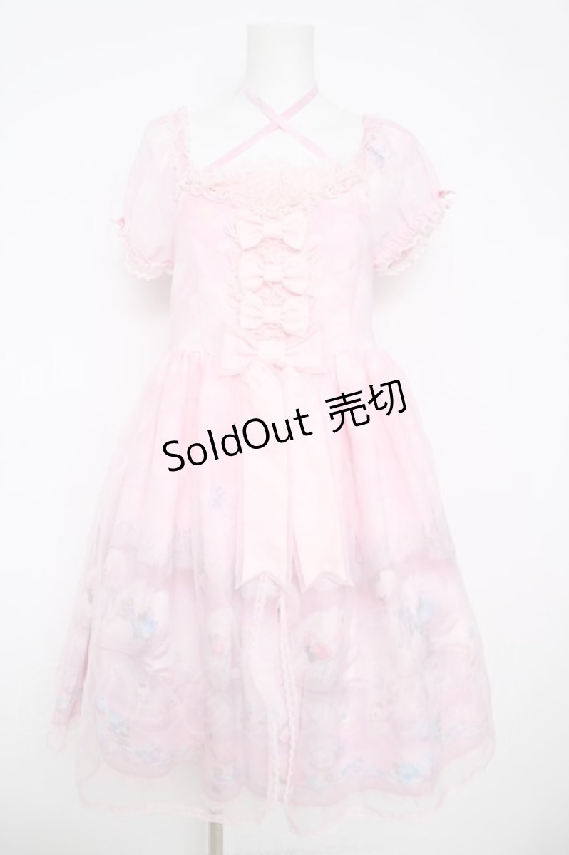 画像1: Angelic Pretty / Milky Swanミニ袖ワンピース  ピンク Y-26-04-27-196-AP-OP-SZ-ZY (1)