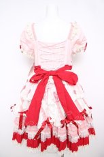 画像2: Mademoiselle Pearl / Sweet Cup Cake レースとリボンのワンピース L ピンク Y-26-04-27-198-LO-OP-SZ-ZY (2)